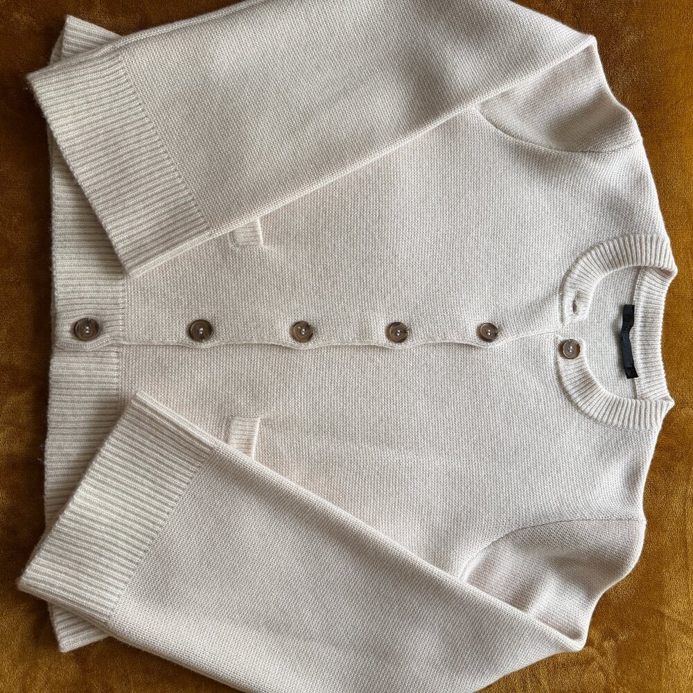 JENNI KAYNE  Women's Cooper Cardigan Ivory M